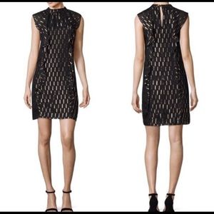 Black and Gold Worthington Mid Dress